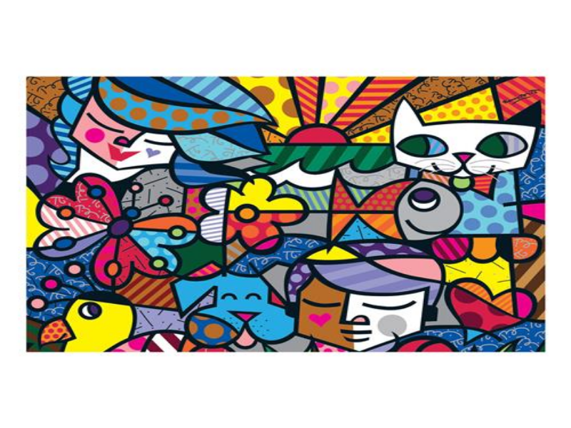 Puzzles de Obra de Romero Britto quebra cabeças de