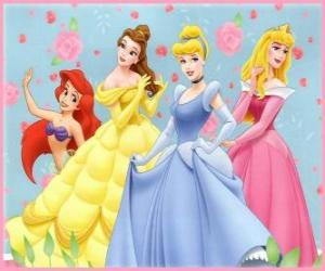 Clementoni, 96 peças disney princesas assistir quebra-cabeça