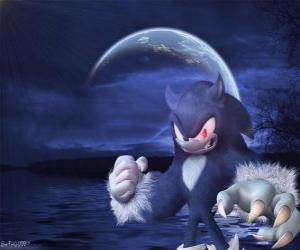 De noite, Sonic adquire aparência de uma espécie de lobo-ouriço