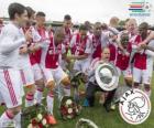 Ajax Amsterdã, campeão da liga de futebol holandesa Eredivisie 2013-2014
