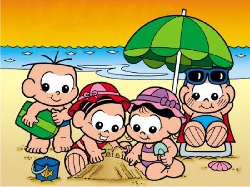 Mônica Baby Praia puzzle