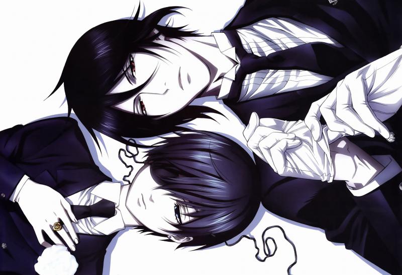 Ciel Phantomhive e Sebastian, do anime Kuroshitsuji puzzle