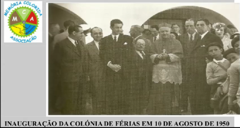 Foto histórica da Inauguração da Colónia de Férias da CUF em 1950 (Almoçageme) puzzle