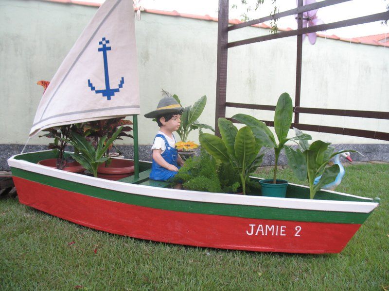 Barco de plantas de jardim puzzle