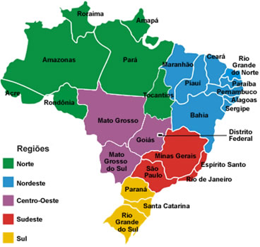 Regiões brasileiras puzzle