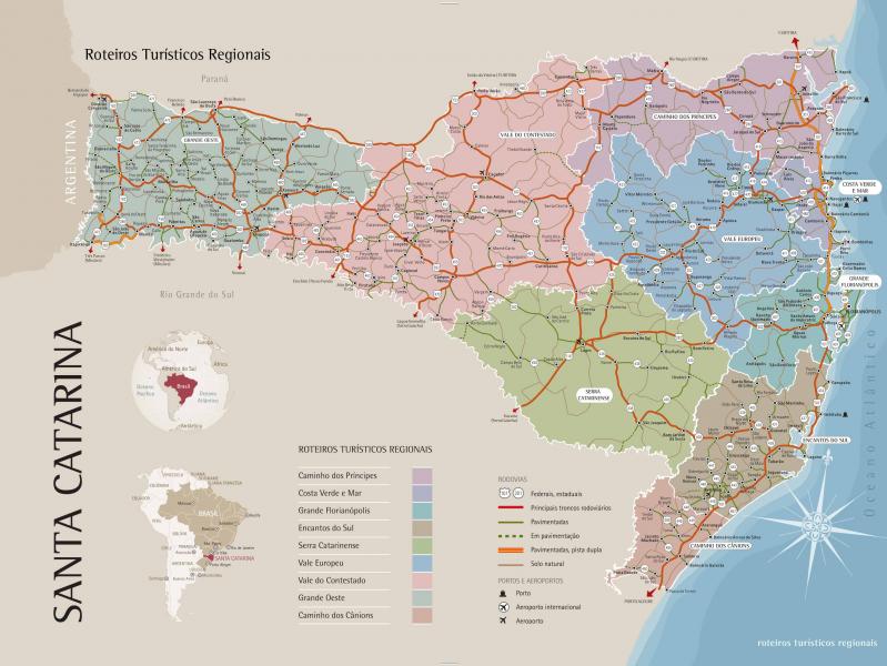 MAPA DE SANTA CATARINA puzzle