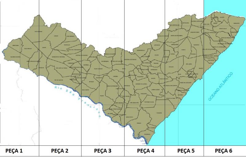 Mapa de Alagoas puzzle