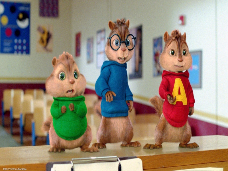 Alvin,Simon e Theodore Alvin e os esquilos Alvin and the chimphumunks  puzzle