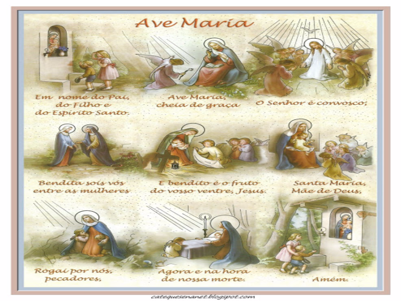 Oração da ave maria puzzle