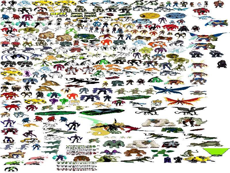 todos os aliens do ben10 puzzle