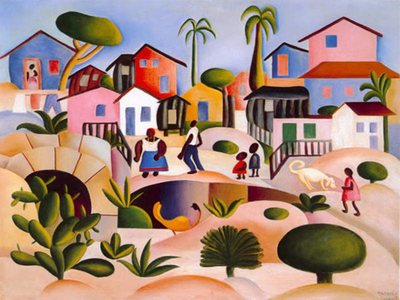 TARSILA DO AMARAL - MORRO DA FAVELA puzzle