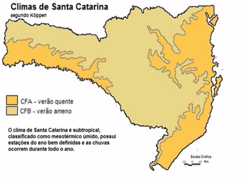 Mapa Clima Santa Catarina puzzle