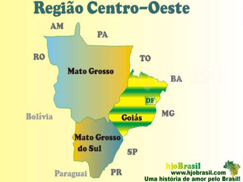 Mapa Centro Oeste puzzle