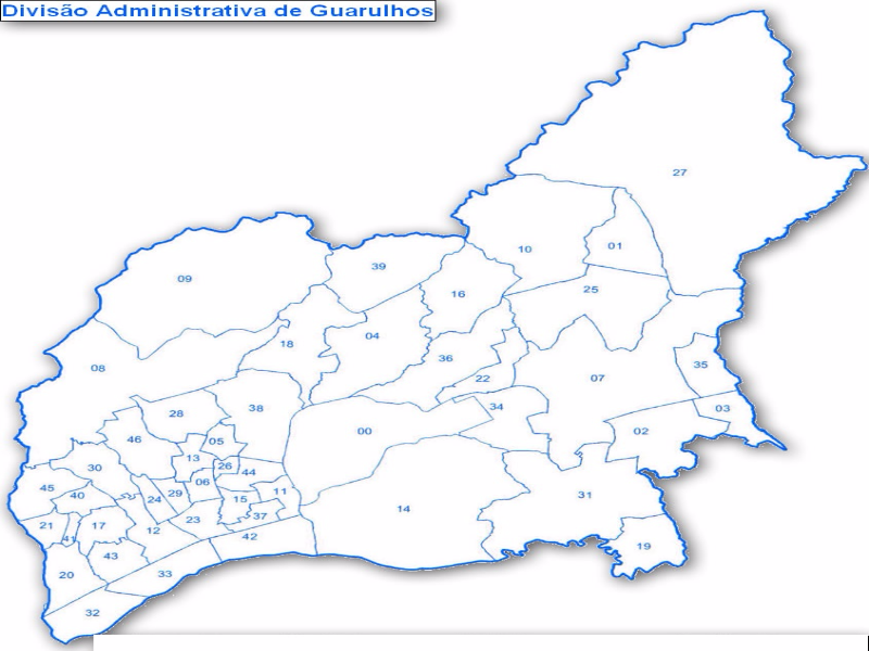 Mapa de Bairros de Guarulhos puzzle