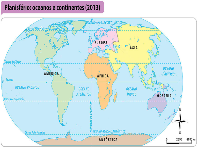 MAPA DOS CONTINENTES  puzzle