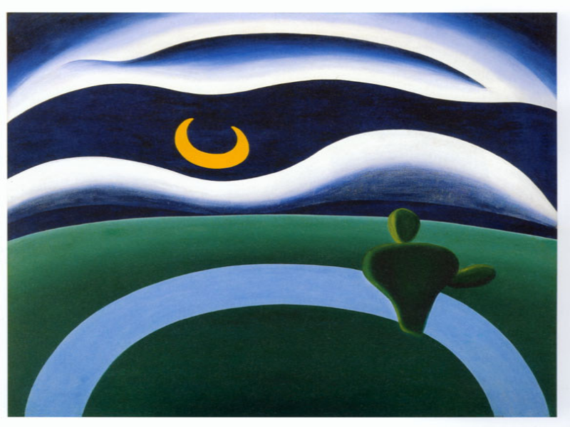 Obra A LUA de Tarsila do Amaral puzzle