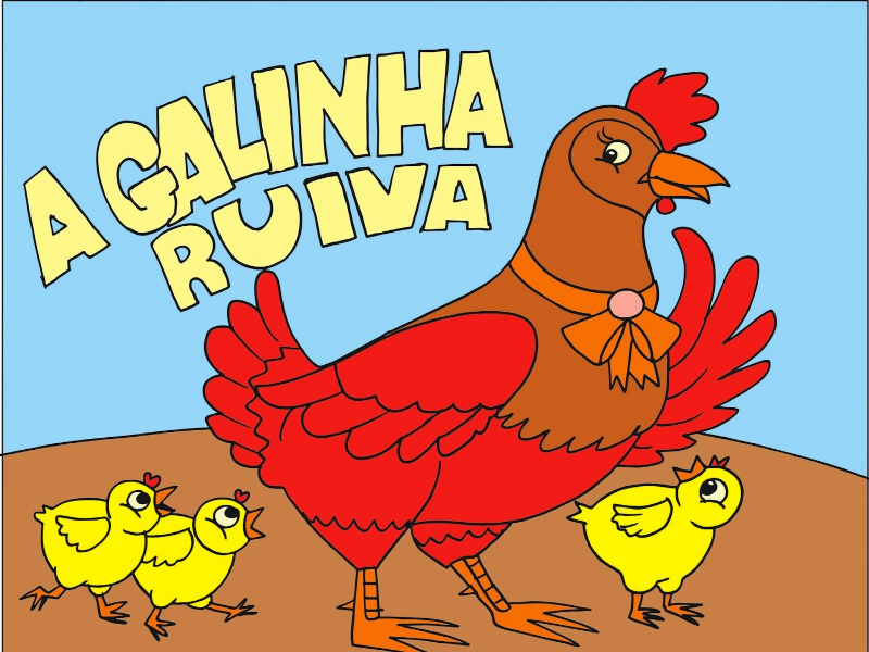 a galinha ruiva  puzzle