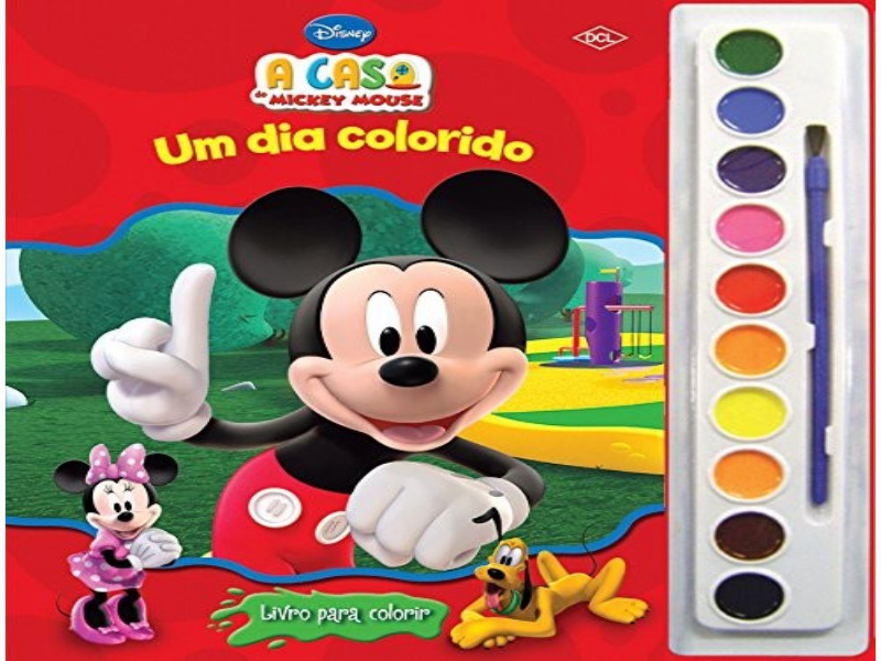 aquarela da a casa do Mickey Mouse puzzle