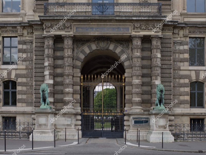 portao dos leoes - museu do louvre puzzle