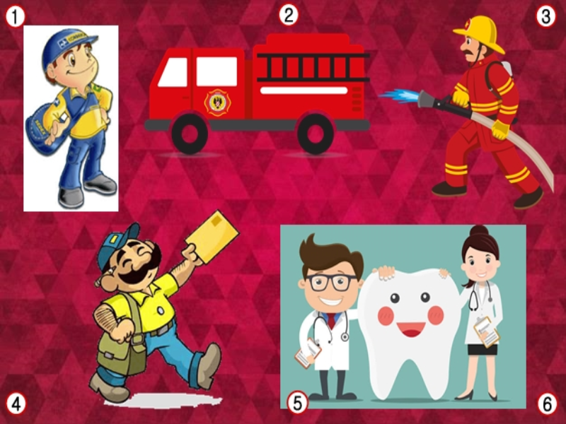 PROFISSÕES BOMBEIRO - DENTISTA - CARTEIRO puzzle