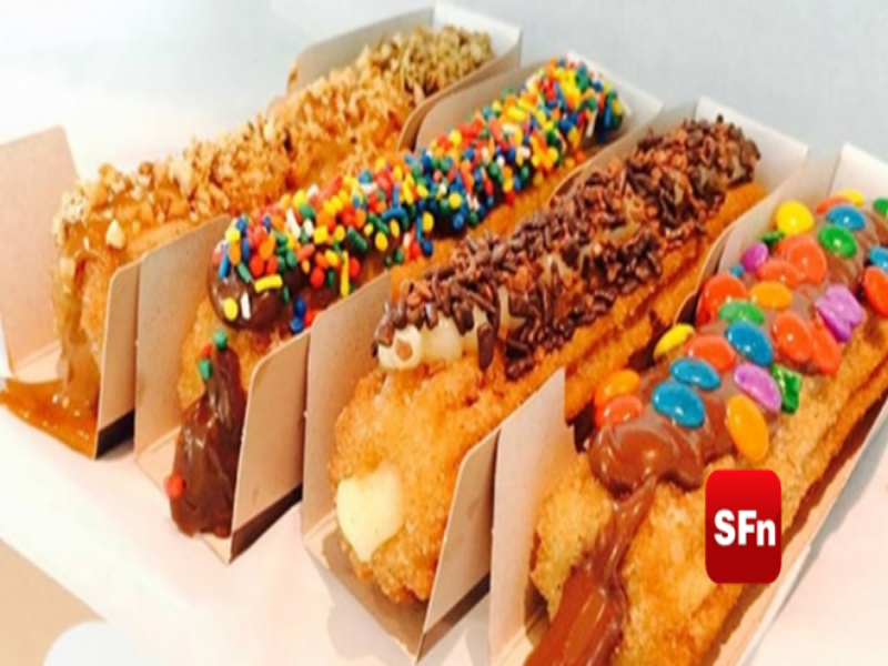 Puzzle de 4 sabores diferentes de churros puzzle