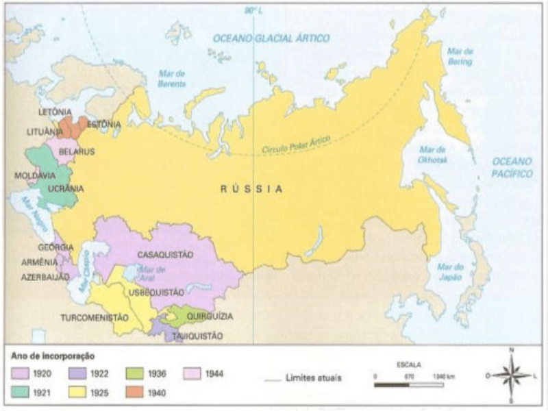 HRI II - mapa da URSS puzzle