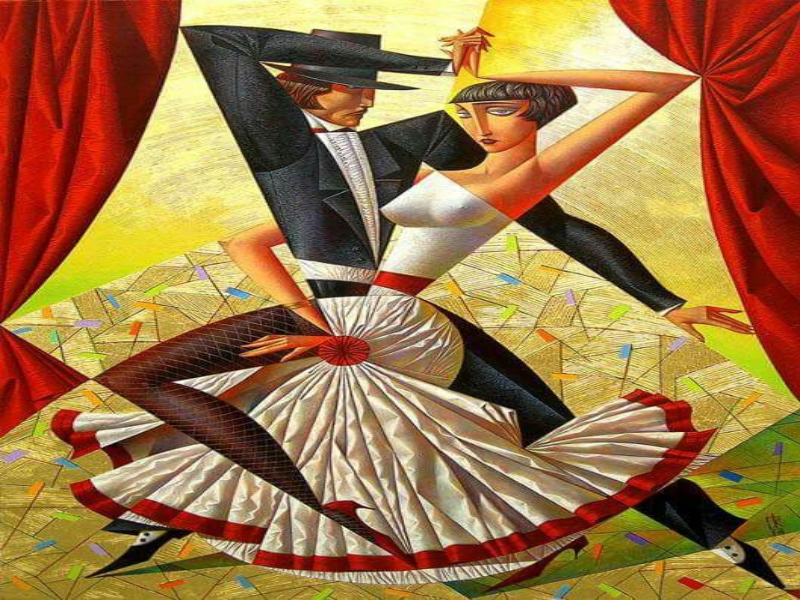 Tango - Kurasov puzzle