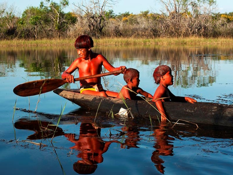 Canoa indígena puzzle