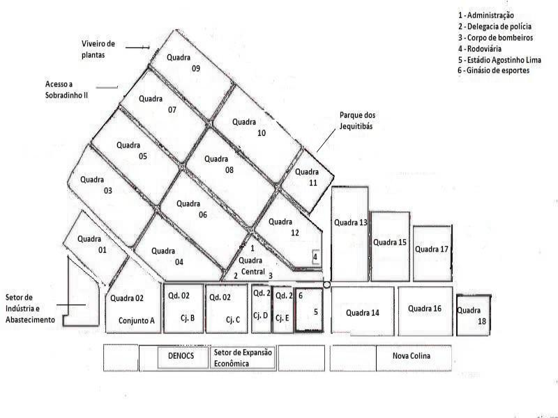 Mapa da cidade de Sobradinho DF puzzle