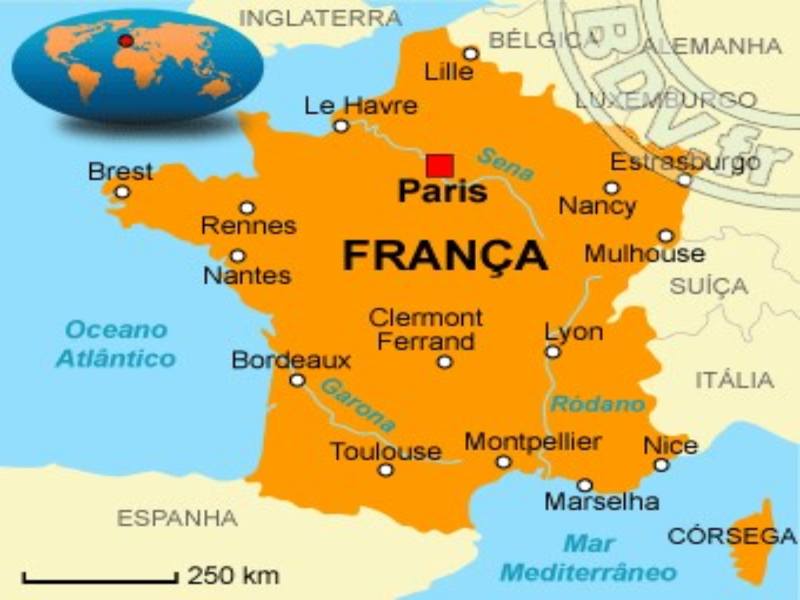 Mapa da França puzzle