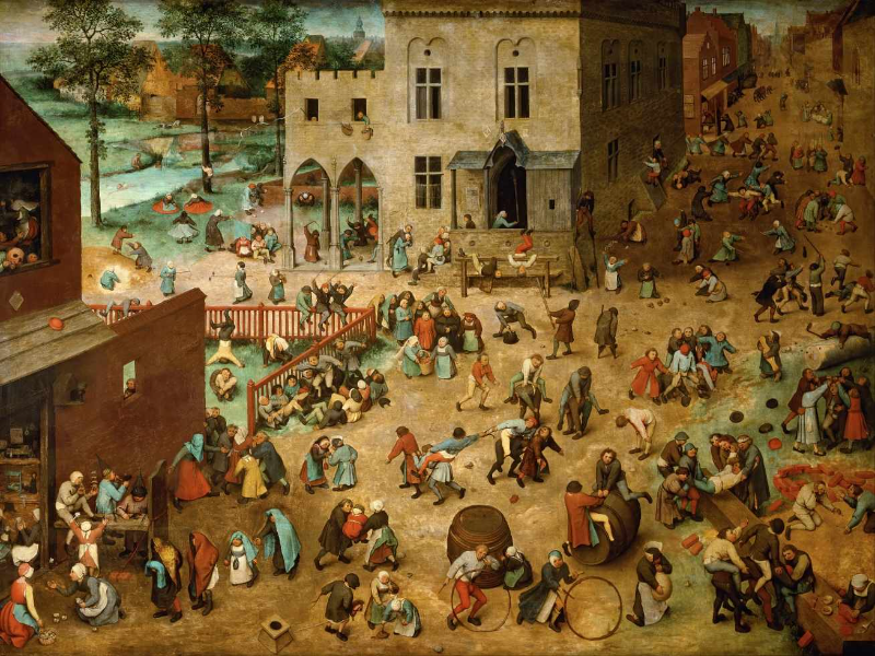 Jogos Infantis de Pieter Bruegel século XVI puzzle