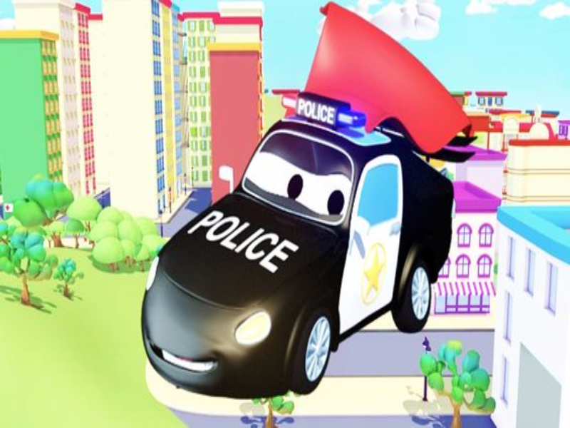 carro de polícia disney puzzle