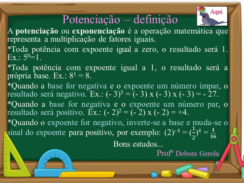 POTENCIAÇÃO - DEFINIÇÃO puzzle