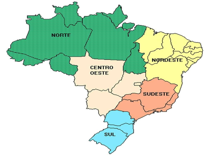 Mapa do Brasil, América do Sul puzzle