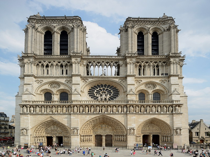 Catedral de Notri Dame obra-prima da arte gótica puzzle