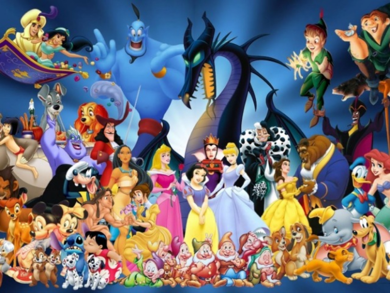 Puzzle de vários personagens da disney puzzle