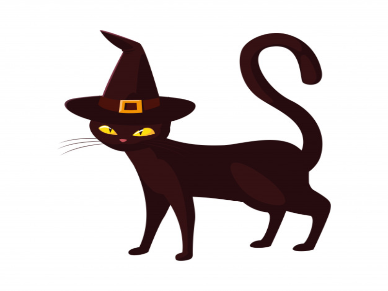 Gato Halloween puzzle