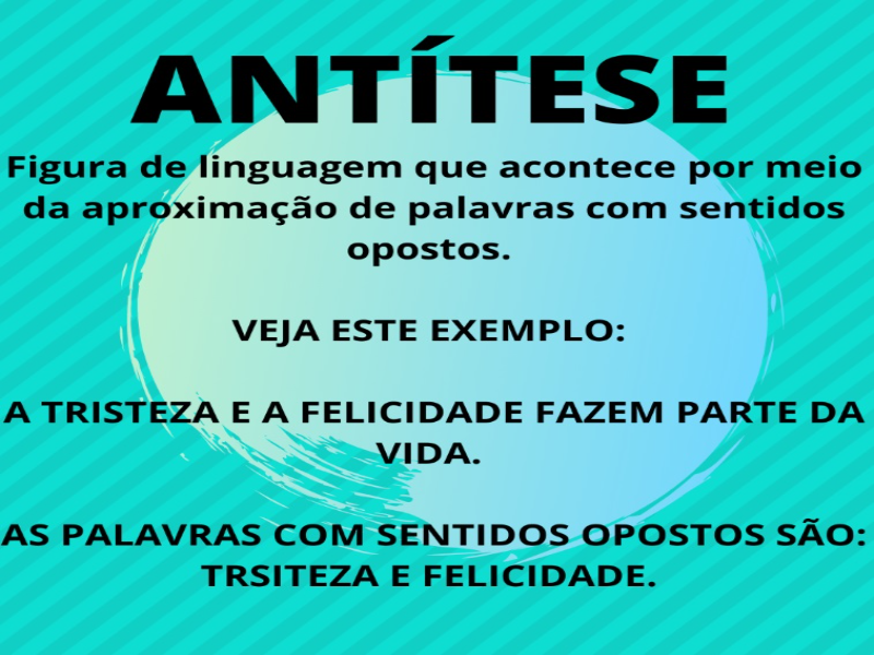 Descubra um exemplo e a explicação da figura de linguagem Antítese puzzle