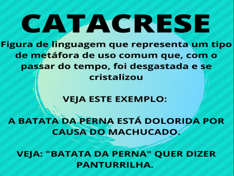 Descubra um exemplo e a explicação da figura de linguagem Catacrese puzzle