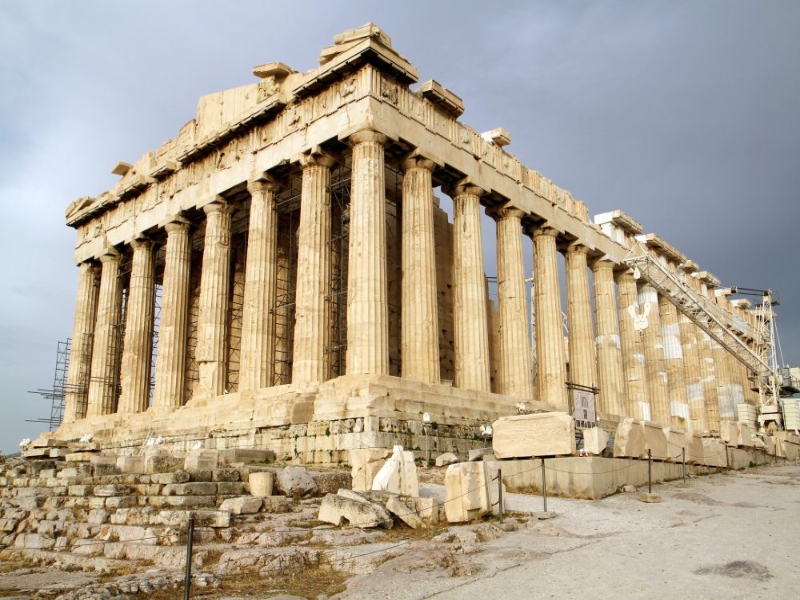 Grecia - Monumento histórico localizado em Atenas puzzle