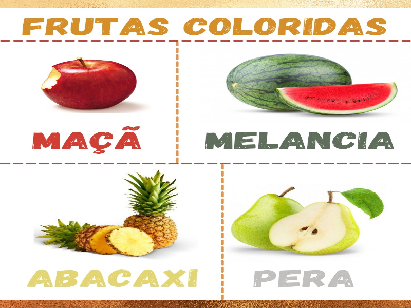 Frutas coloridas puzzle