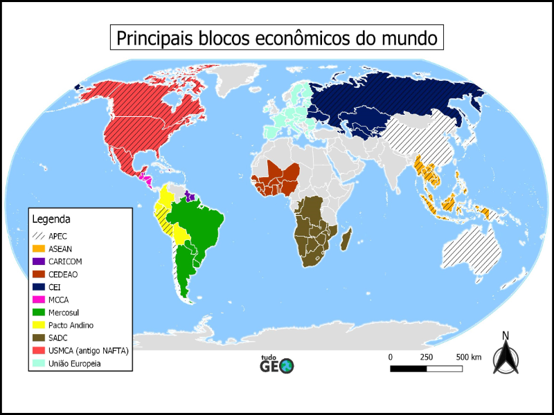 BLOCOS ECONÔMICOS DO MUNDO puzzle