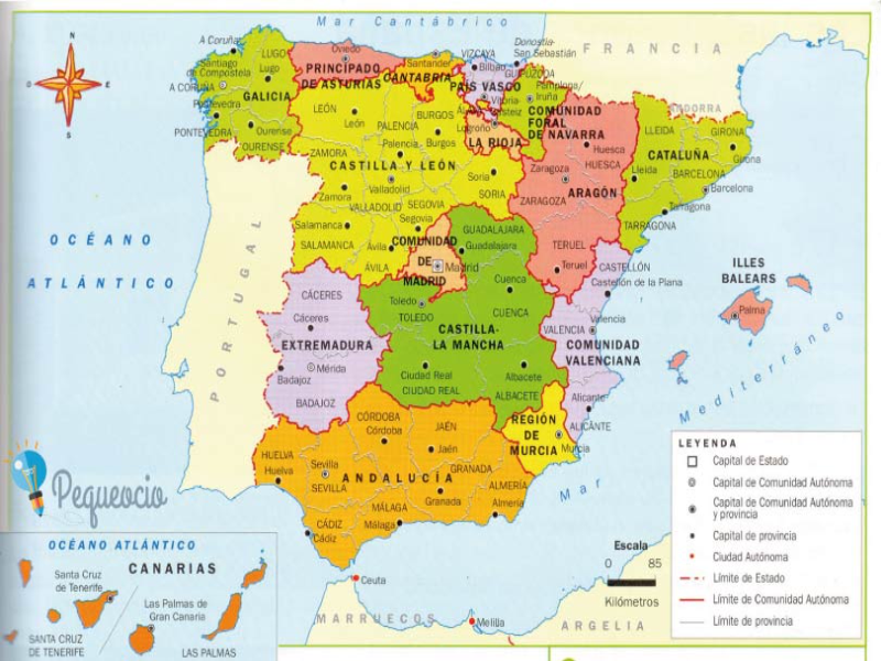 Mapa da Espanha puzzle